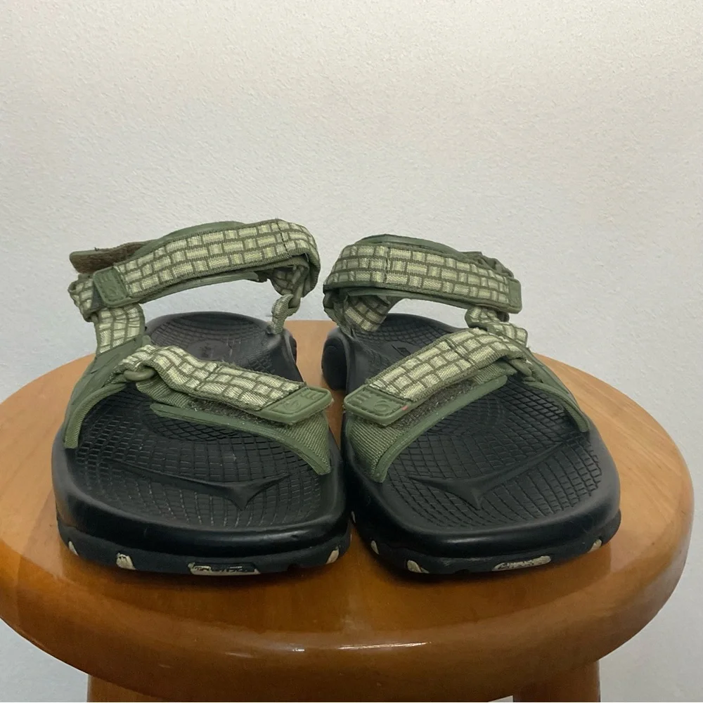 Earth Green Adjustable Strap Outdoor Sandals Size 8M Hiking Gardenimg Granola